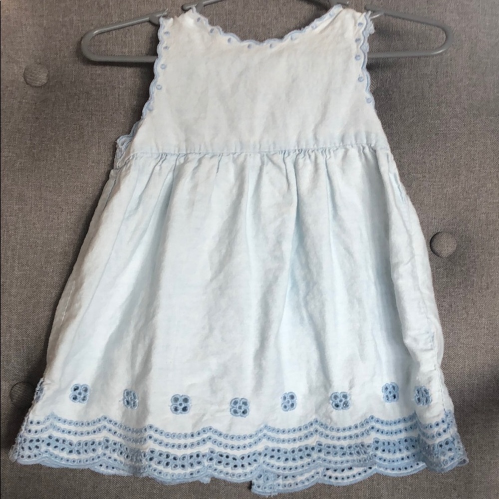 Light blue little girls dress